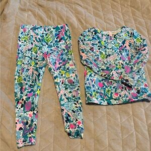 Lilly Pulitzer Multicolor Floral Pajama Top